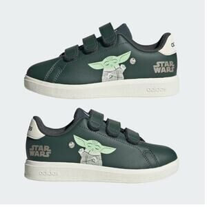 Adidas Kids Legend Ivy Off White Advantage Mandalorian CF Tennis Shoes Size 11 K